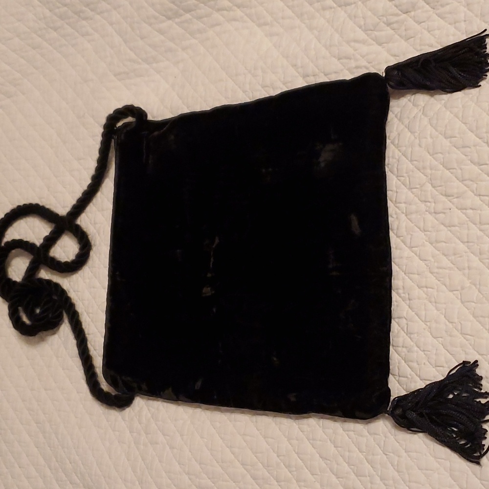 Vtg L.J.S Collection Velvet Bag - Picture 4 of 13